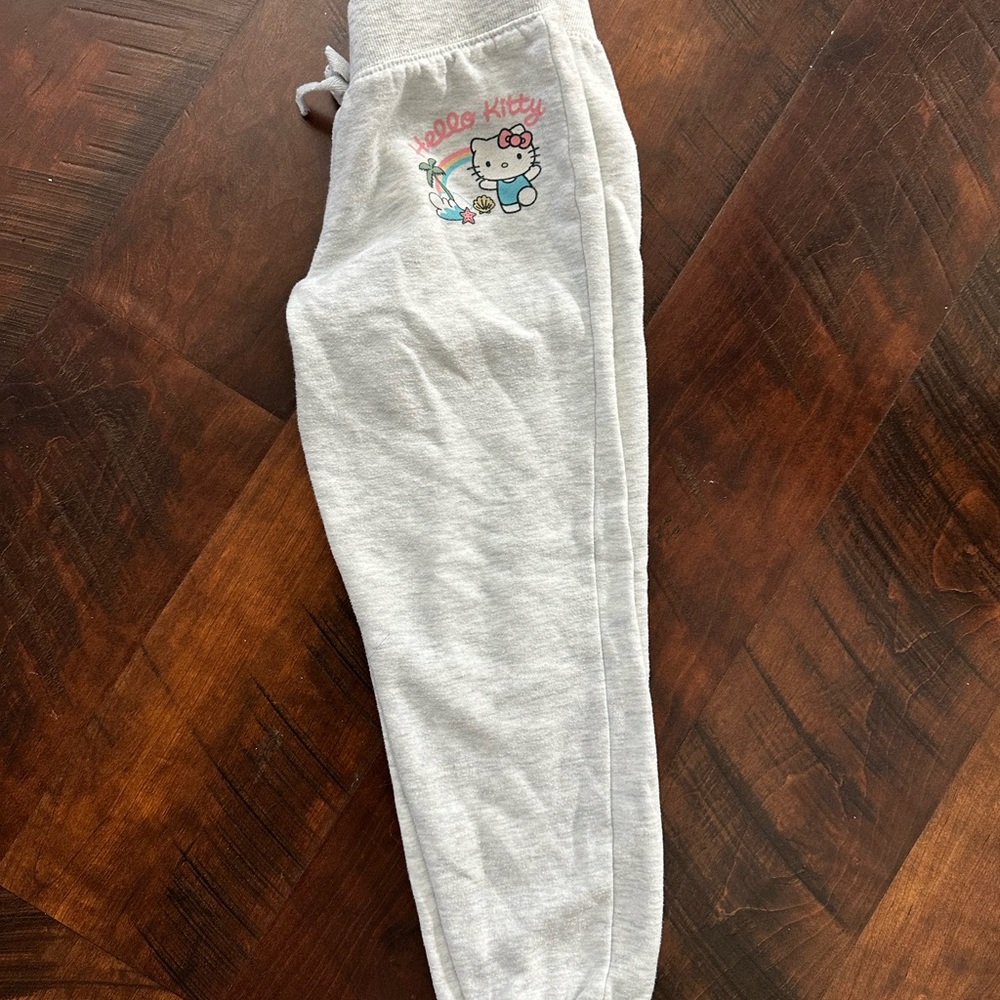 Hello Kitty Light Gray Kids Sweatpants - Picture 2 of 4